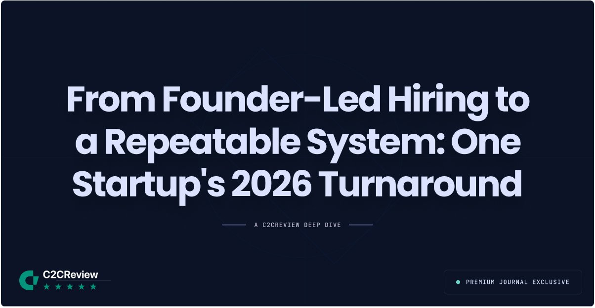 From Founder-Led Hiring to a Repeatable System: One Startup\'s 2026 Turnaround